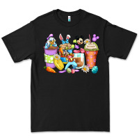 Black easter cartoon characters coffee cups Premium Tee - Zillion Design Studio