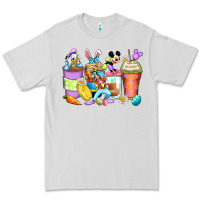 Dove Grey easter cartoon characters coffee cups Premium Tee - Zillion Design Studio