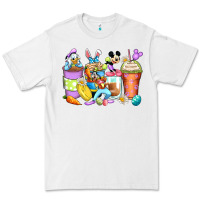 White easter cartoon characters coffee cups Premium Tee - Zillion Design Studio
