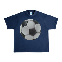 Navy soccer ball Urban Heavy Tee - JahusDesignShop
