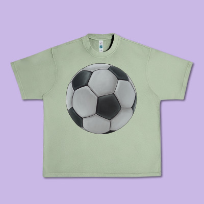 Soccer Ball Urban Heavy Tee Designed By Jahusdesignshop