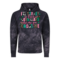 Cloud Black floral i am street so look both ways before you cr Vintage Hoodie - AdoDesignShop