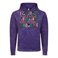 Cloud Purple floral i am street so look both ways before you cr Vintage Hoodie - AdoDesignShop