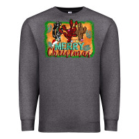 Charcoal Heather merry christmas cactus Premium Sweatshirt - Jasminsmagicworld