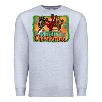Heather Grey merry christmas cactus Premium Sweatshirt - Jasminsmagicworld