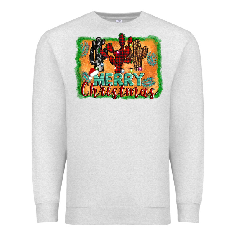 Merry Christmas Cactus Premium Sweatshirt by Jasminsmagicworld | Teevron