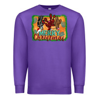 Purple merry christmas cactus Premium Sweatshirt - Jasminsmagicworld
