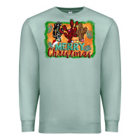 Seafoam merry christmas cactus Premium Sweatshirt - Jasminsmagicworld
