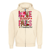 Sandshell love never fails i corintians 13 8 Zipper Hoodie - NancyCooperArtShop