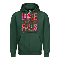 Sports Green love never fails i corintians 13 8 Zipper Hoodie - NancyCooperArtShop