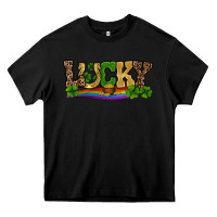 Black st patricks shamrock gold with rainbow Heavy Core Tee - RanaPortraitStore