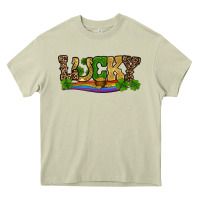 Mossy st patricks shamrock gold with rainbow Heavy Core Tee - RanaPortraitStore