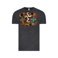 Vintage Black cross background Vintage Tee - JahusDesignShop