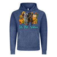 Vintage Denim Tis The Season Cows Vintage Hoodie - RanaPortraitStore