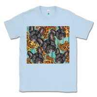 Dusty Blue french bulldog Classic Tee - BarkalooDesign