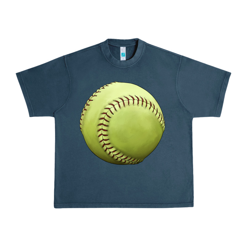 Softball Ball Urban Heavy Tee by JahusDesignShop | Teevron