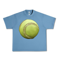 Pebble Blue softball ball Urban Heavy Tee - JahusDesignShop