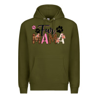 Army Green fur mama Premium Hoodie - texasbilliewilder