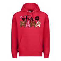 Cardinal fur mama Premium Hoodie - texasbilliewilder