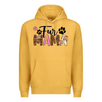 Mustard fur mama Premium Hoodie - texasbilliewilder