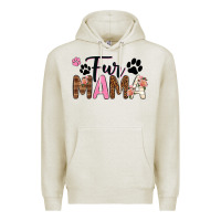 Oatmeal Heather fur mama Premium Hoodie - texasbilliewilder