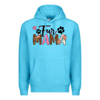 Ocean Blue fur mama Premium Hoodie - texasbilliewilder
