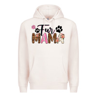 Pale Pink fur mama Premium Hoodie - texasbilliewilder