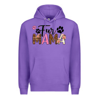 Purple fur mama Premium Hoodie - texasbilliewilder