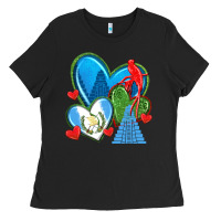 Black guatemala hearts Ladies Tee - texasbilliewilder
