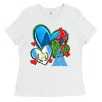 White guatemala hearts Ladies Tee - texasbilliewilder