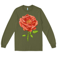 Army Green all a twitter rose Long Sleeve Tee - LillyAllenDesigns