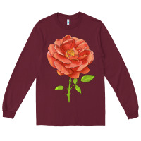 Burgundy all a twitter rose Long Sleeve Tee - LillyAllenDesigns