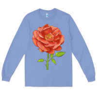 Colony Blue all a twitter rose Long Sleeve Tee - LillyAllenDesigns