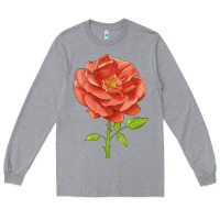 Heather Grey all a twitter rose Long Sleeve Tee - LillyAllenDesigns