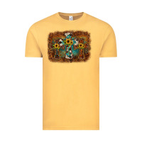 Vintage Mustard cross backgraund Vintage Tee - JahusDesignShop