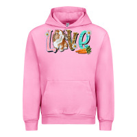 Fuchsia Pink Love Easter Rabbit Easter Day Urban Hoodie - HowdyJamesFarm
