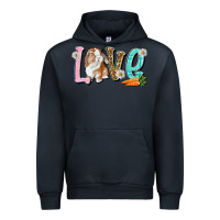Navy Love Easter Rabbit Easter Day Urban Hoodie - HowdyJamesFarm