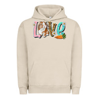 Pigment French Oak Love Easter Rabbit Easter Day Urban Hoodie - HowdyJamesFarm