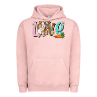 Pigment Salmon Love Easter Rabbit Easter Day Urban Hoodie - HowdyJamesFarm