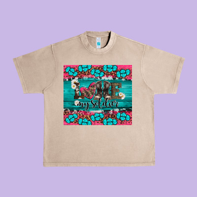 Armed Forces Day Love My Soldier Urban Heavy Tee Designed By Artiststas