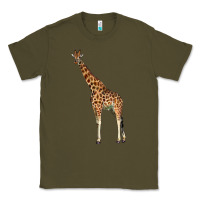 Army Green giraffe Classic Tee - LillyAllenDesigns