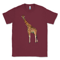 Burgundy giraffe Classic Tee - LillyAllenDesigns
