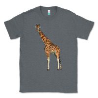 Charcoal Heather giraffe Classic Tee - LillyAllenDesigns