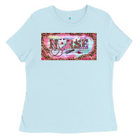 Baby Blue Valentine's Day Nurse Ladies Tee - RanaPortraitStore