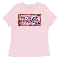 Bubblegum Pink Valentine's Day Nurse Ladies Tee - RanaPortraitStore