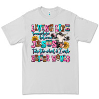 Dove Grey living life somewhere between jesus take the wheel Premium Tee - AdoDesignShop