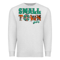 Oatmeal Heather small town girl western windmill Premium Sweatshirt - Jasminsmagicworld