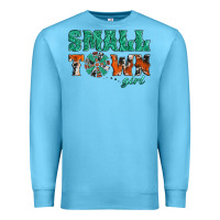 Ocean Blue small town girl western windmill Premium Sweatshirt - Jasminsmagicworld