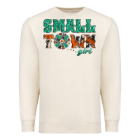 Sandshell small town girl western windmill Premium Sweatshirt - Jasminsmagicworld
