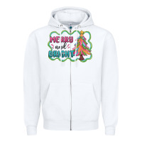 White merry and bright christmas tree Zipper Hoodie - MaliasSmallBusiness